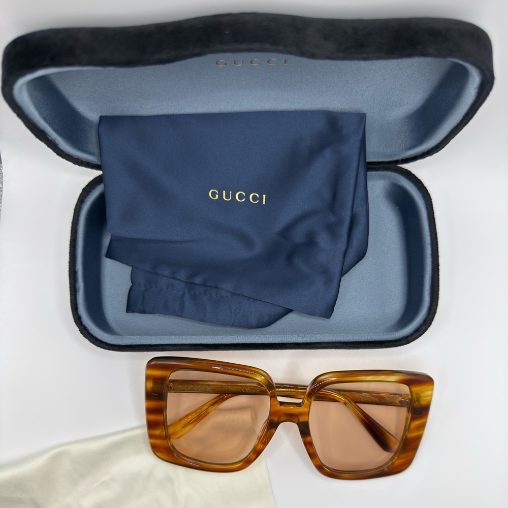 Authentic Gucci Havana Honey Sunglasses